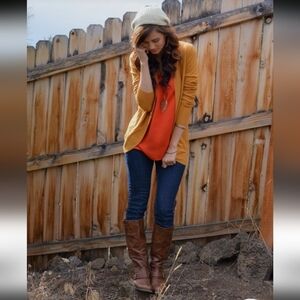 #67 Liva Girl Chiffon Orange Lightweight Sleeveless Blouse NWT